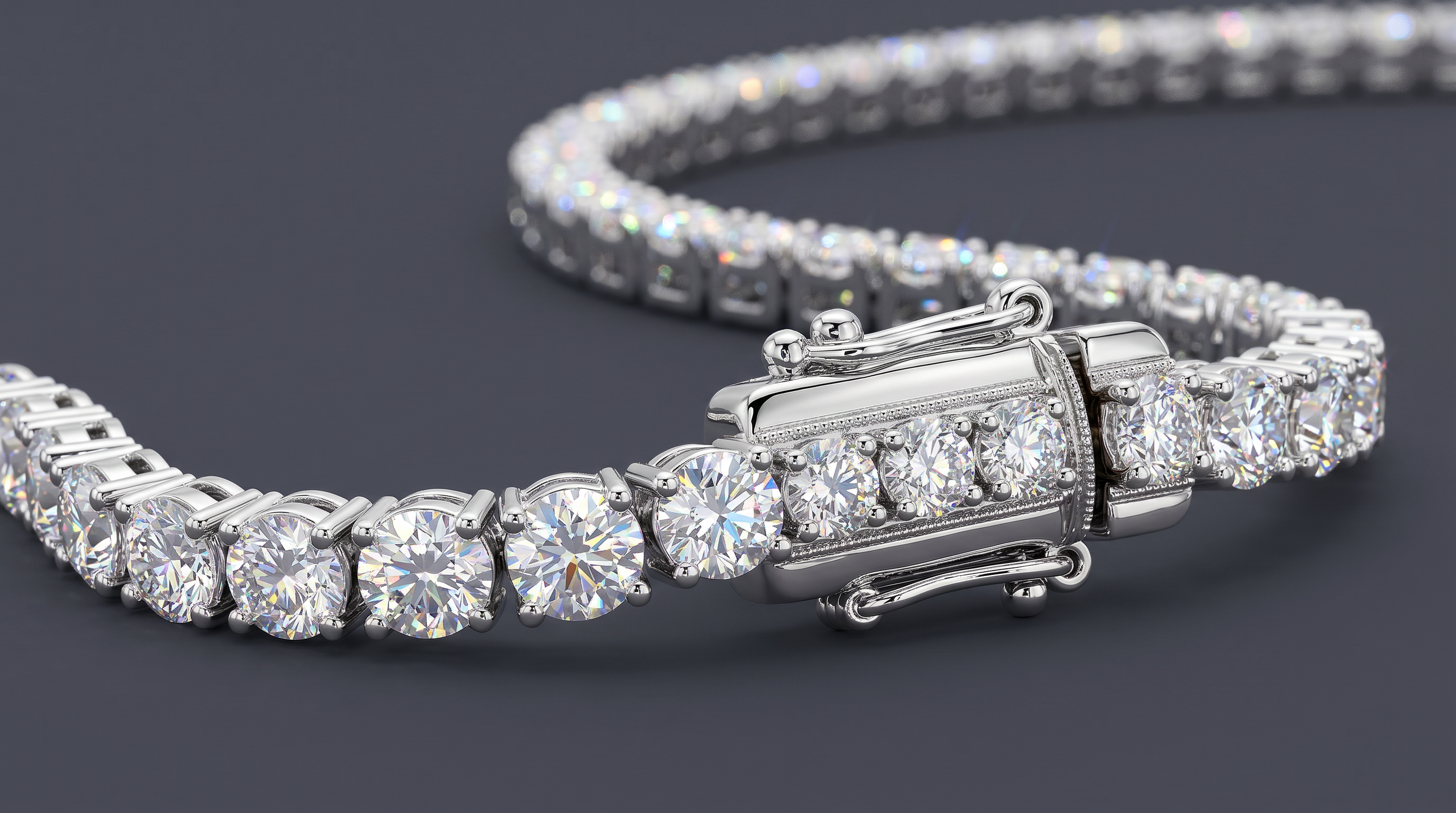 St. Germain - Round Tennis Necklace