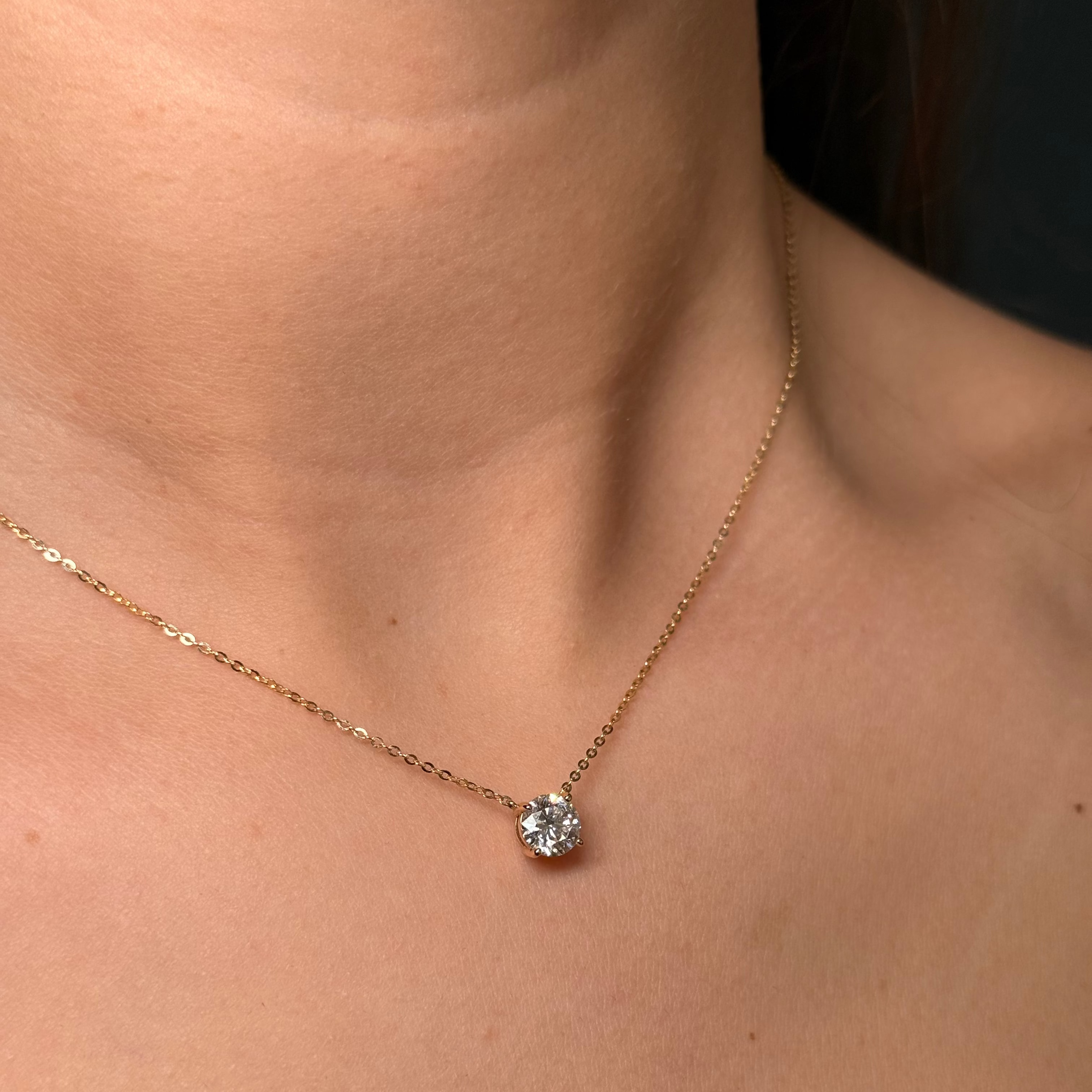 St. Germain - Solitaire Round Necklace