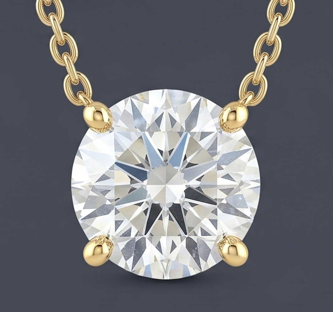 St. Germain - Solitaire Round Necklace