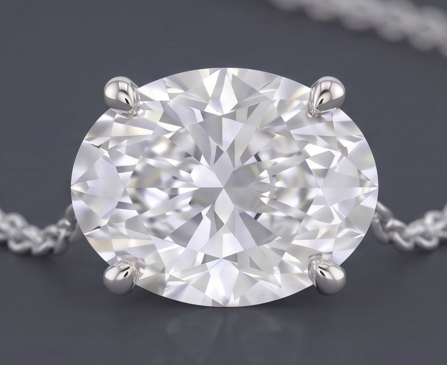 Cibeles - Solitaire Oval Necklace