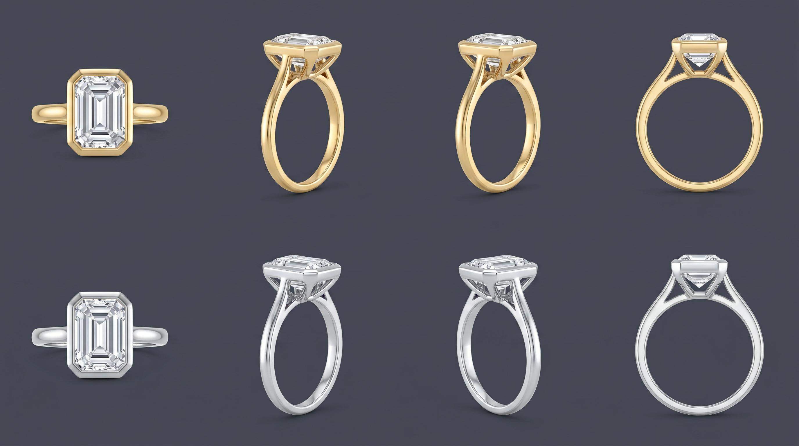 Empire - Emerald Bezel Ring