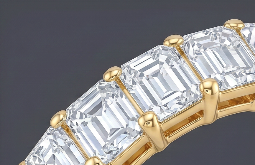 Tribeca - Eternity Emerald Cut Band