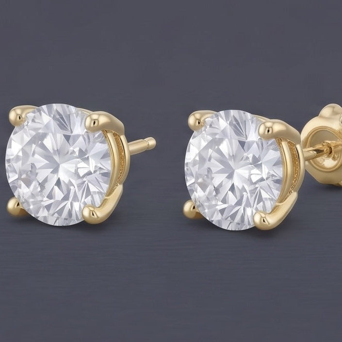 St. Germain - Round Stud Earrings