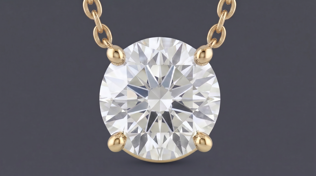 St. Germain - Solitaire Round Necklace