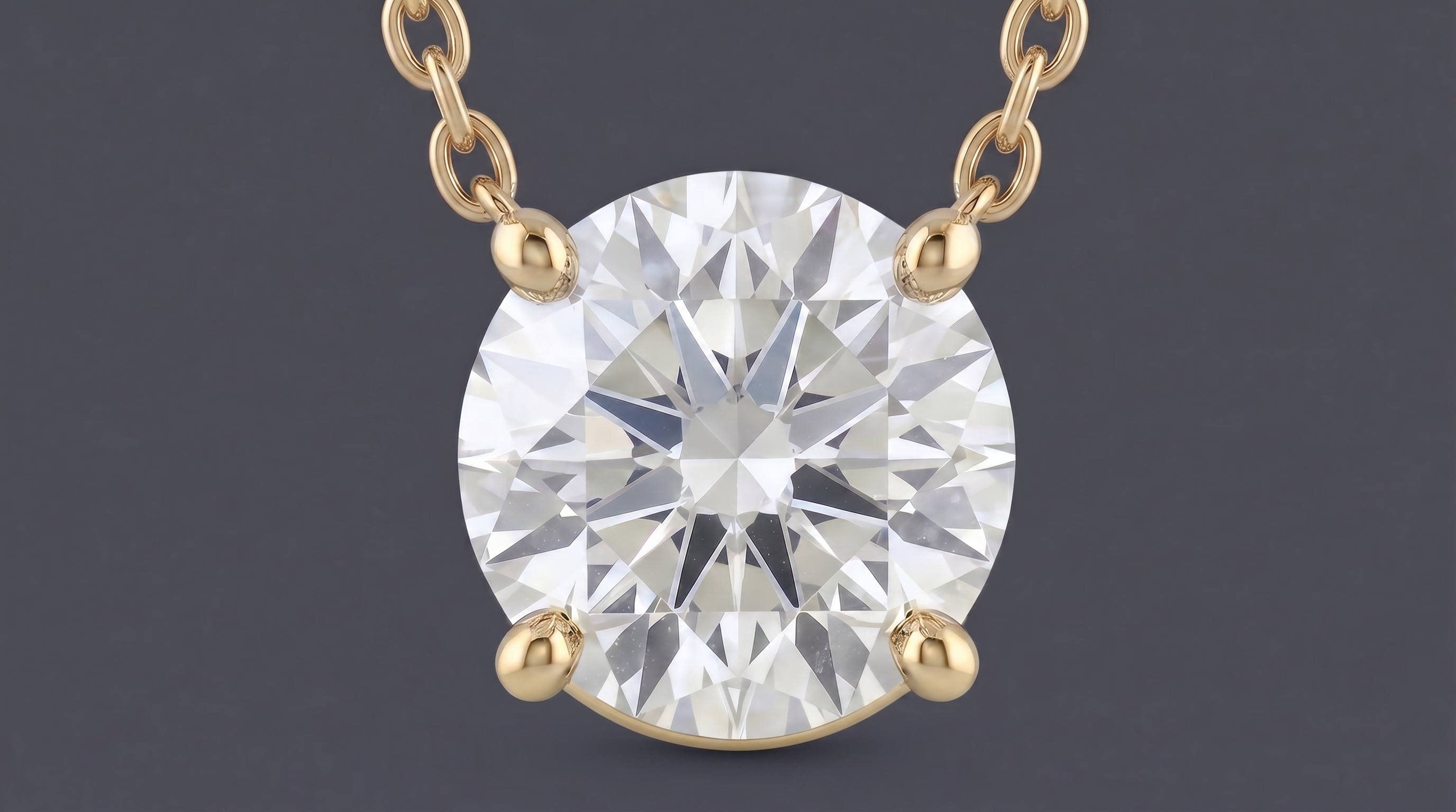 St. Germain - Solitaire Round Necklace