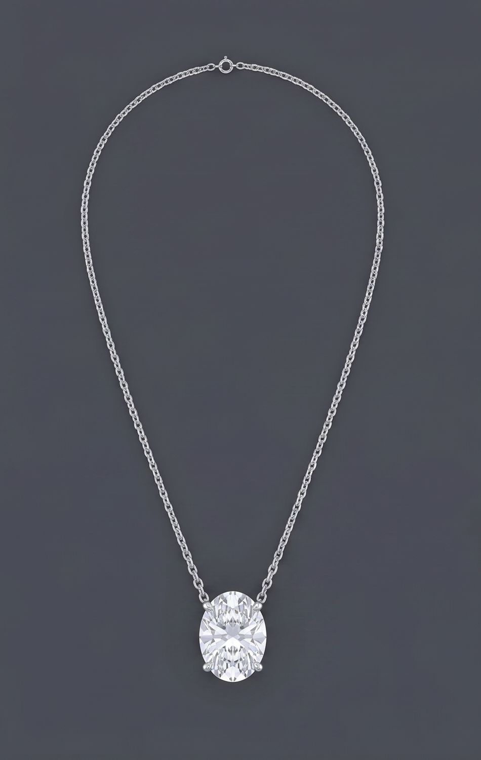 Cibeles - Solitaire Oval Necklace