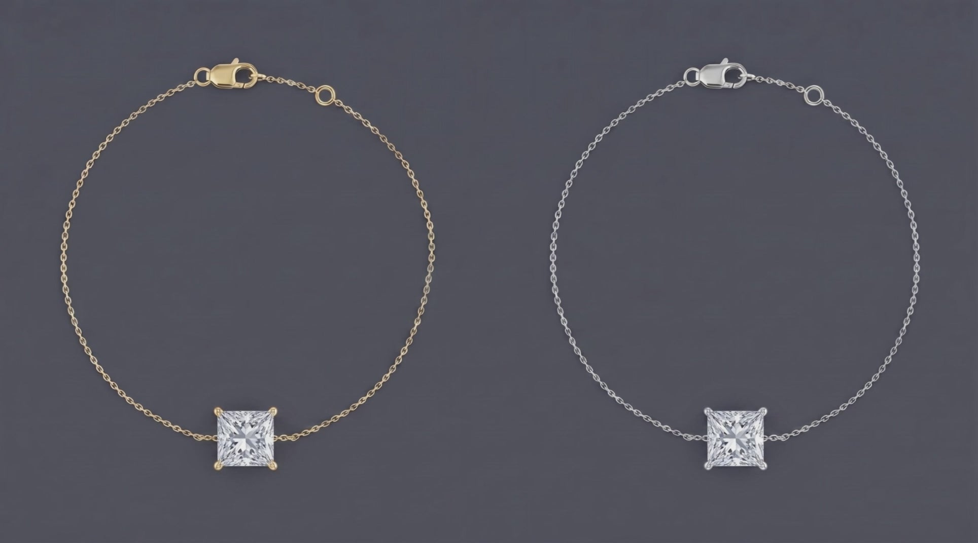Satwa - Solitaire Princess Bracelet