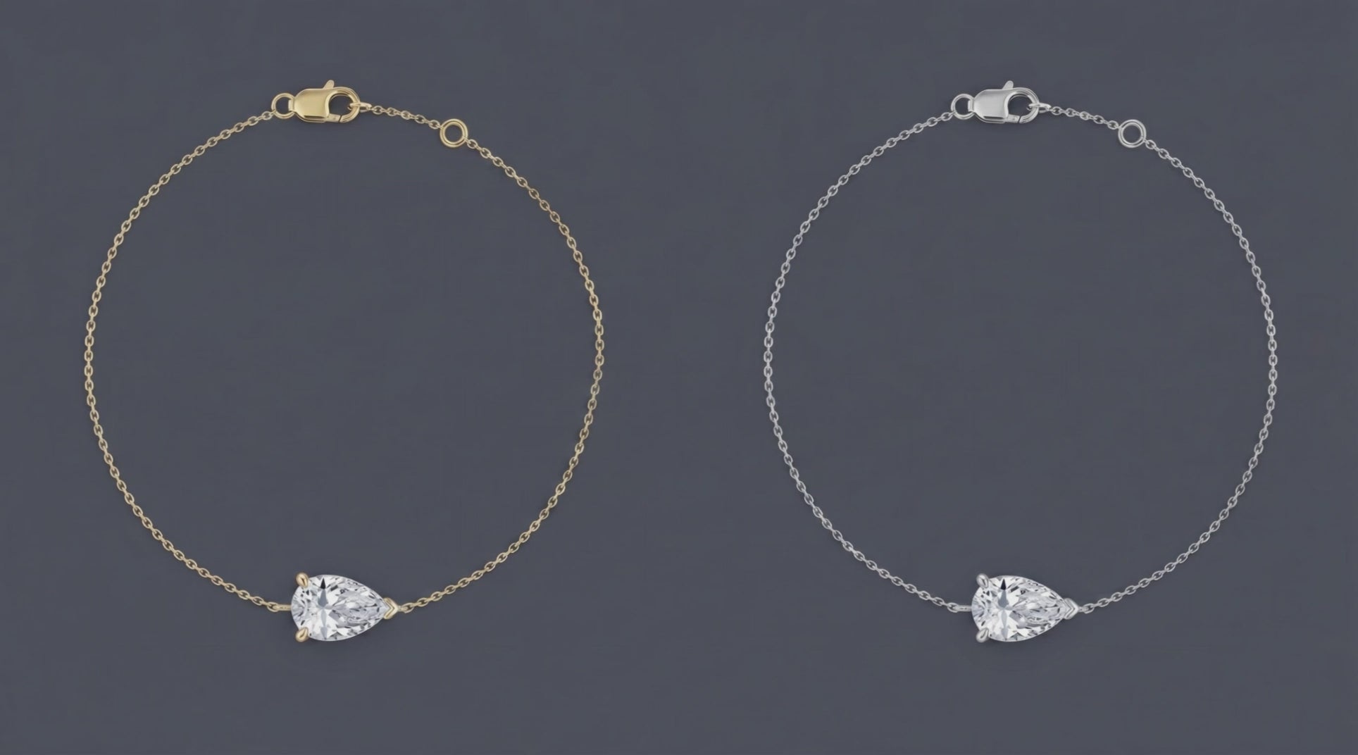 Picadelli - Solitaire Pear Bracelet