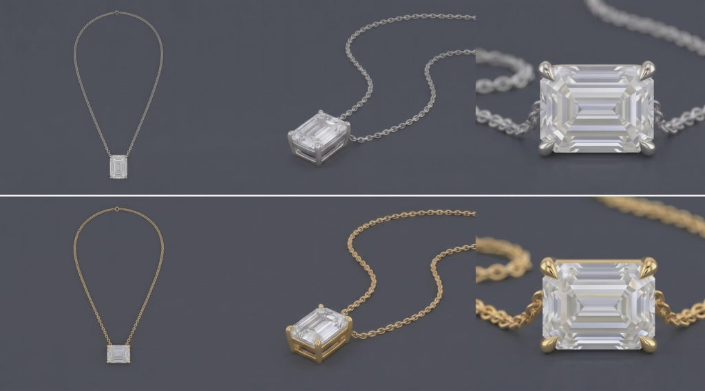 Tribeca - Solitaire Emerald Necklace
