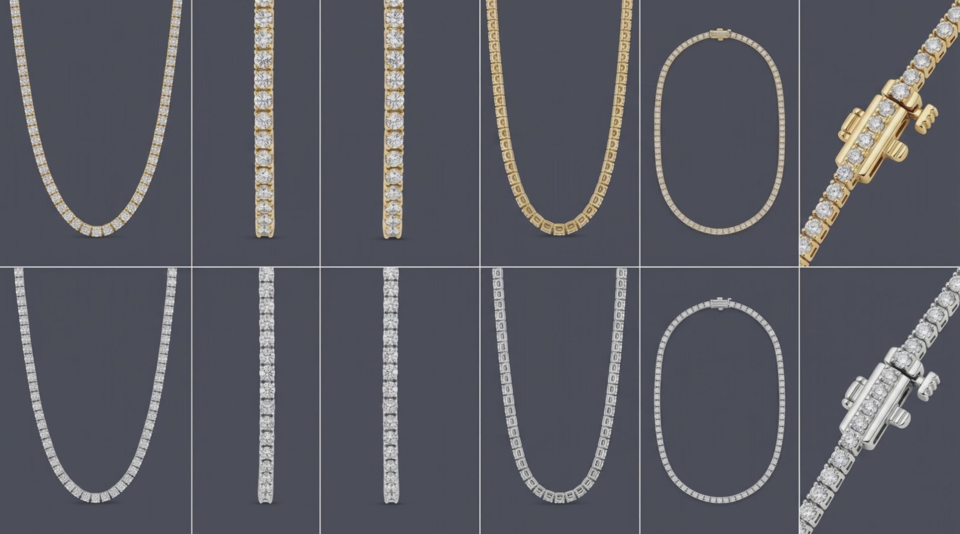 St. Germain - Round Tennis Necklace