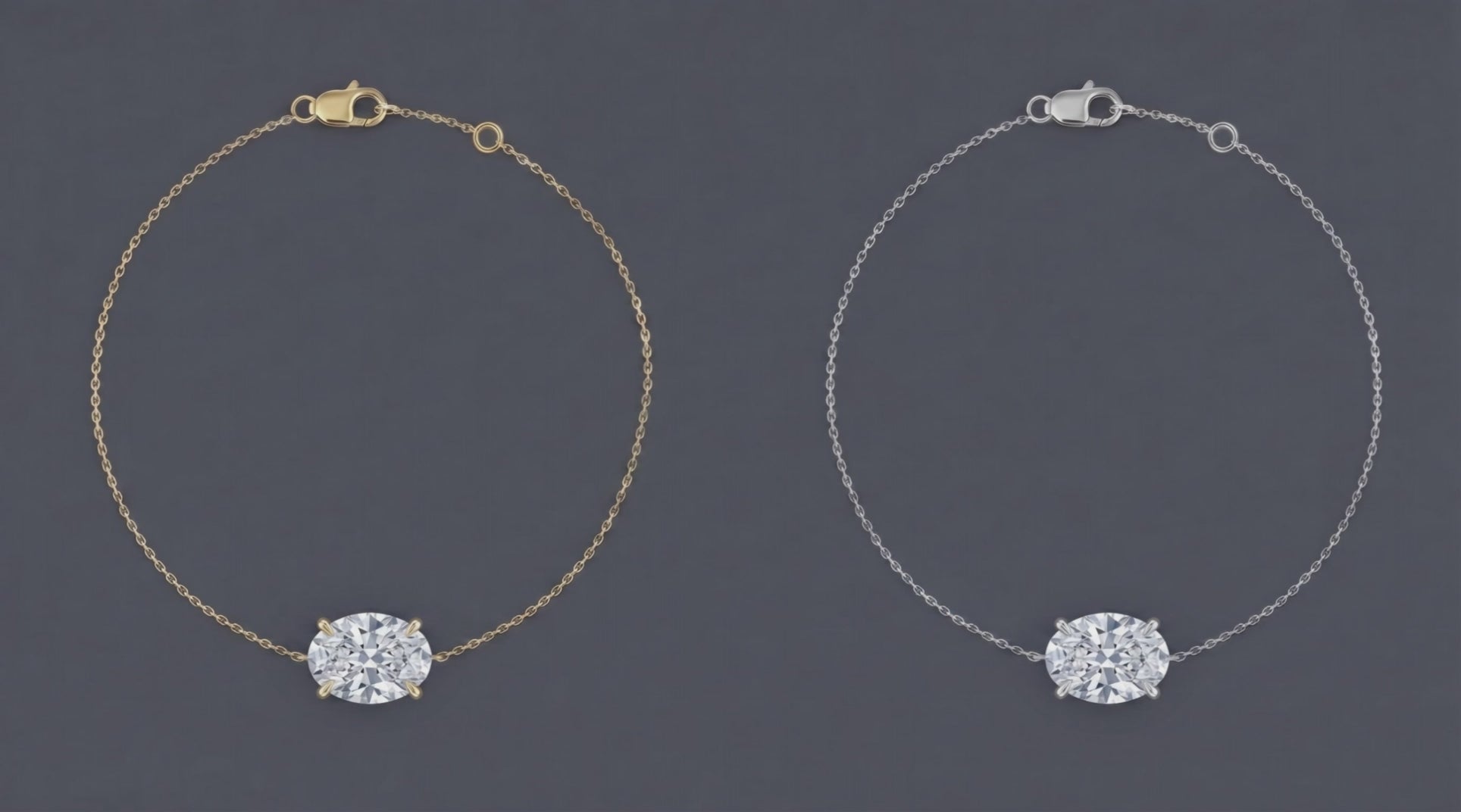 Cibeles -  Solitaire Oval Bracelet