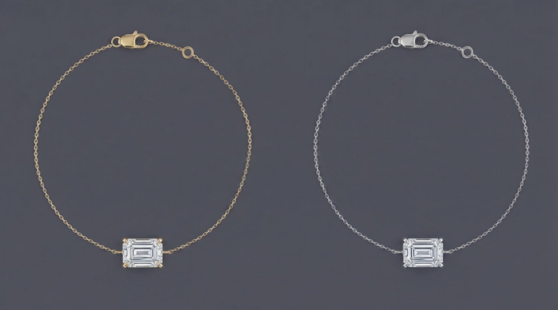 Tribeca - Solitaire Emerald Cut Bracelet