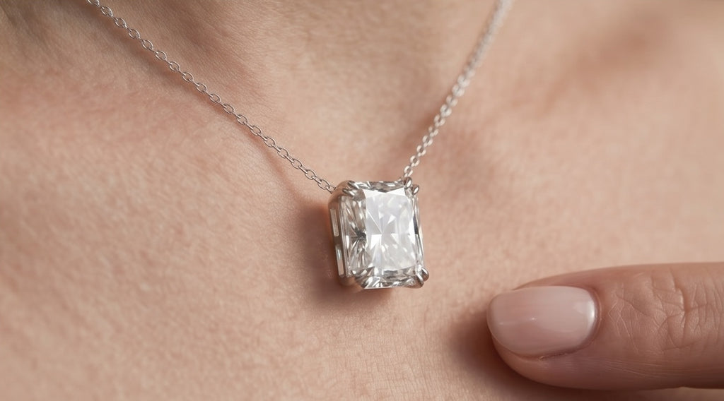 Tribeca - Solitaire Emerald Necklace