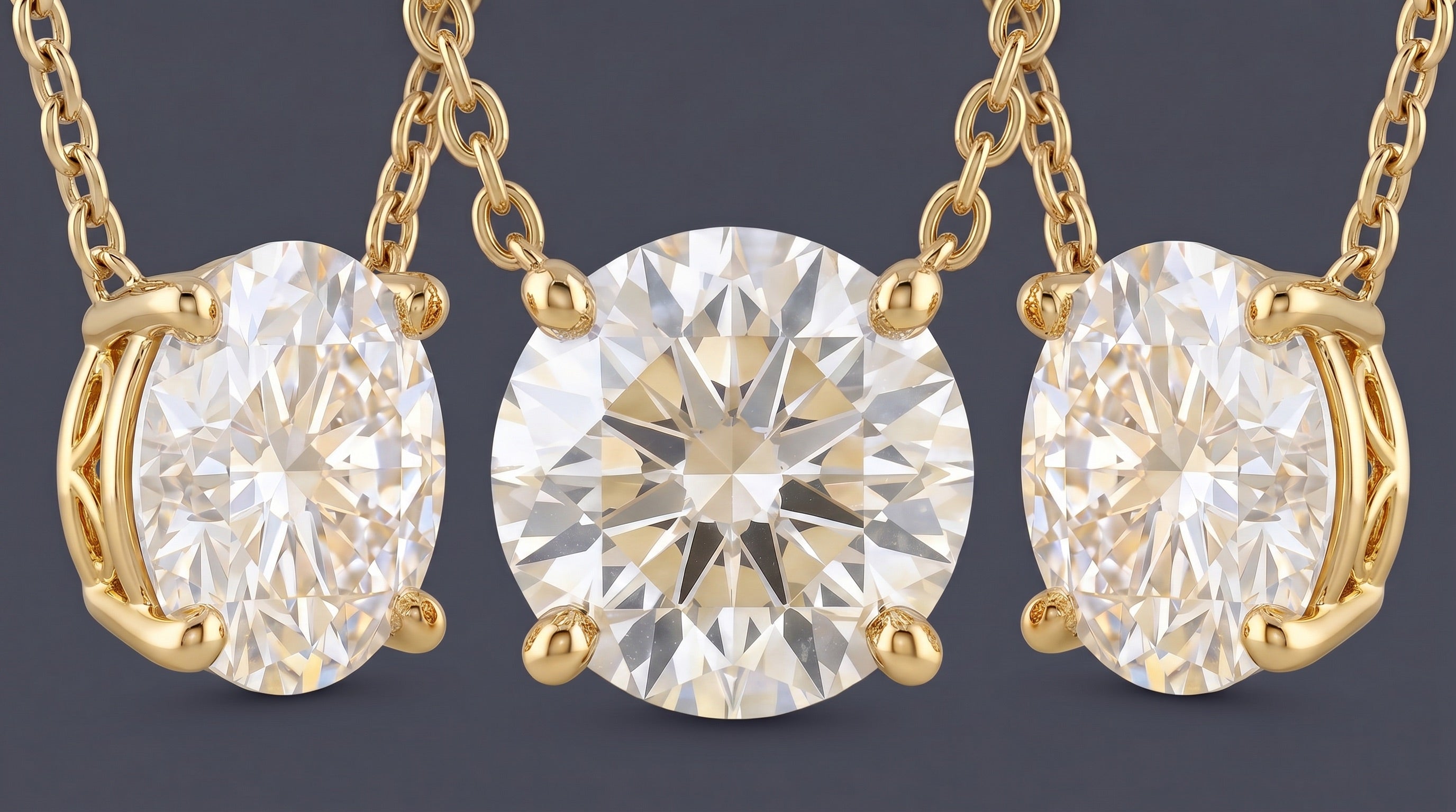 St. Germain - Solitaire Round Necklace