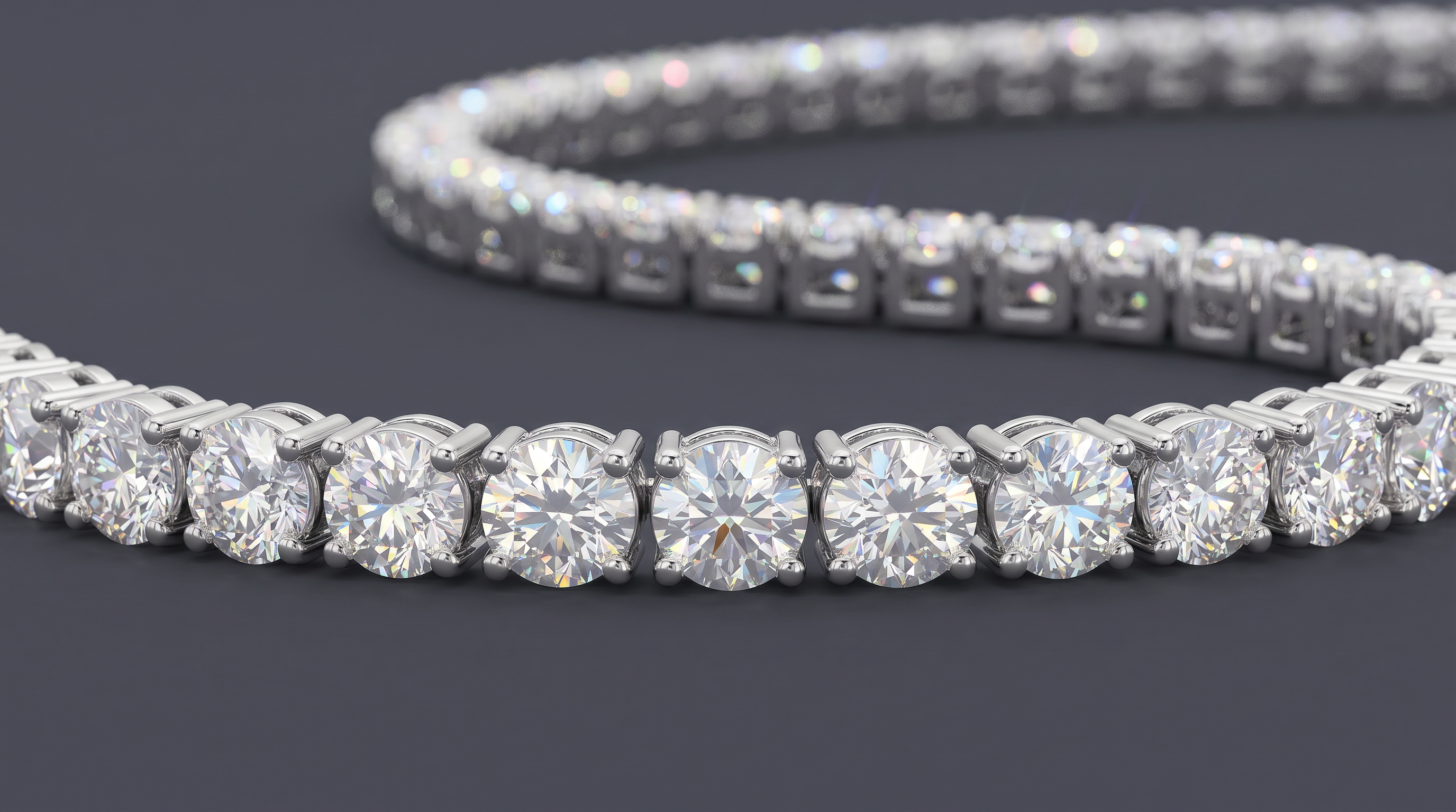 St. Germain - Round Tennis Necklace
