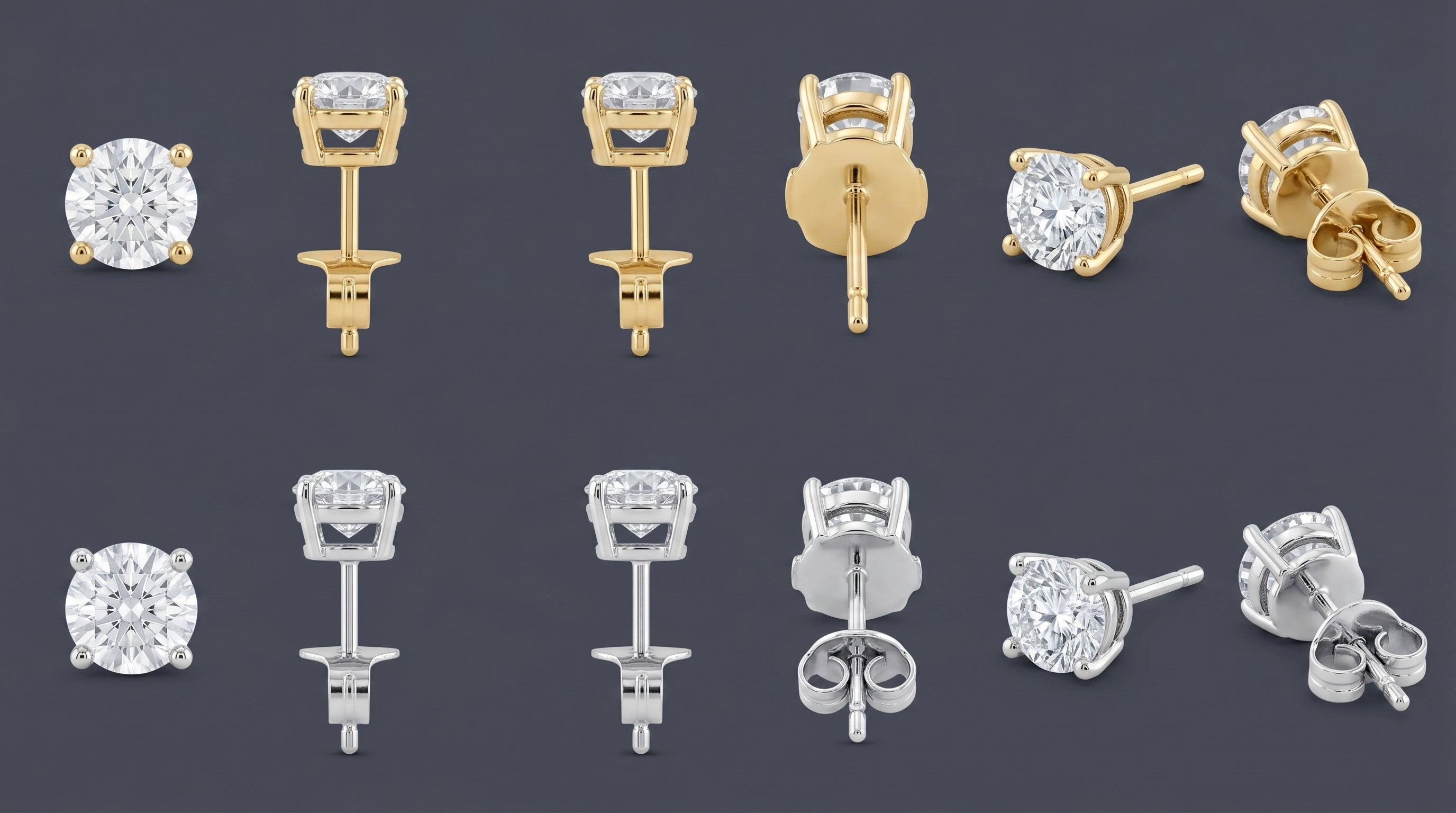 St. Germain - Round Stud Earrings