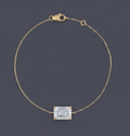 Tribeca - Solitaire Emerald Cut Bracelet