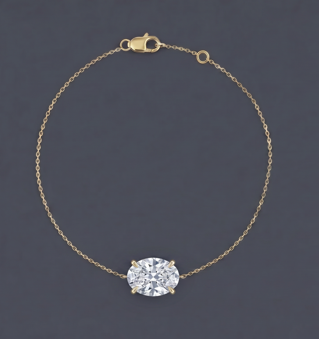 Cibeles -  Solitaire Oval Bracelet