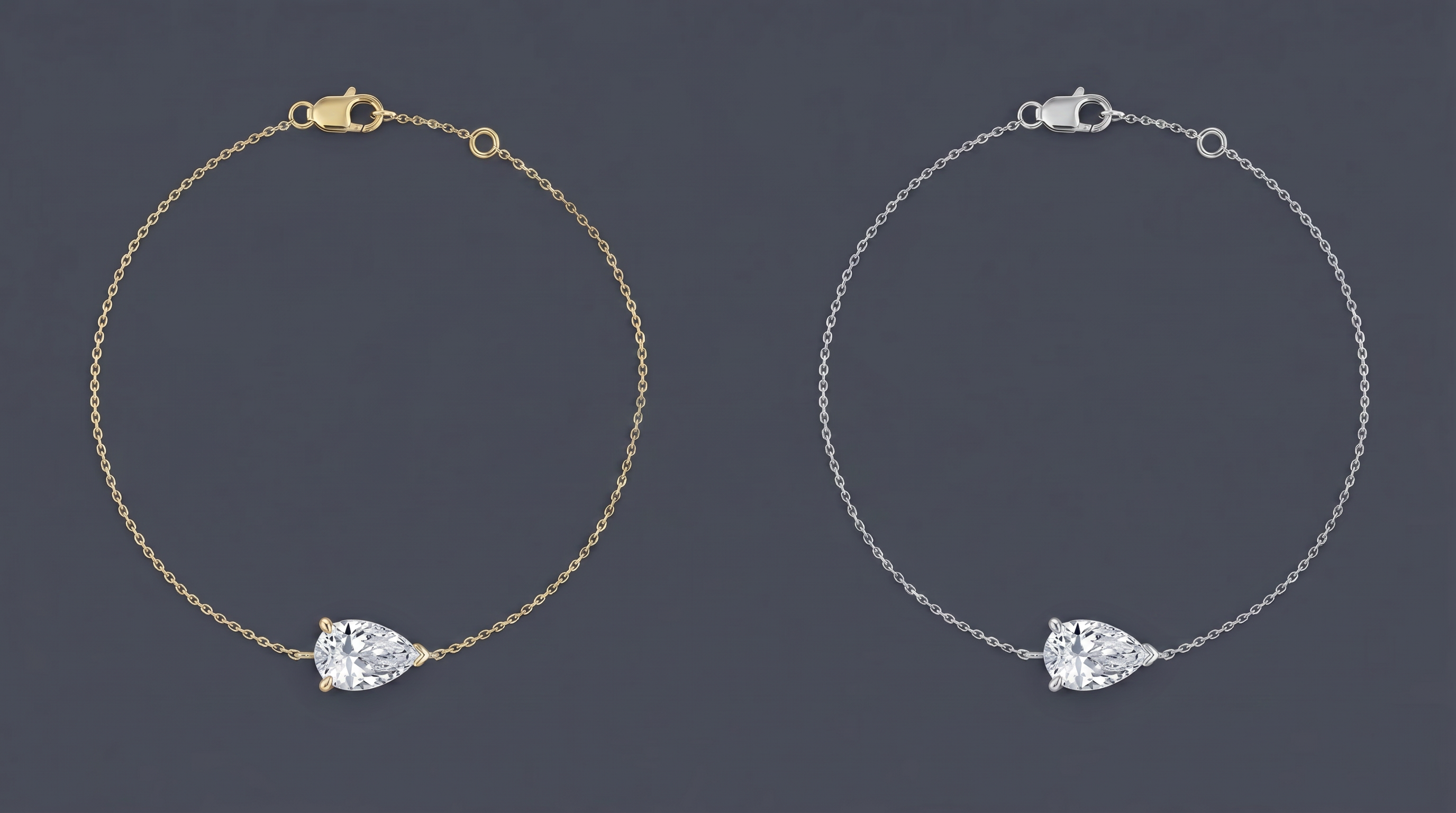 Picadelli - Solitaire Pear Bracelet