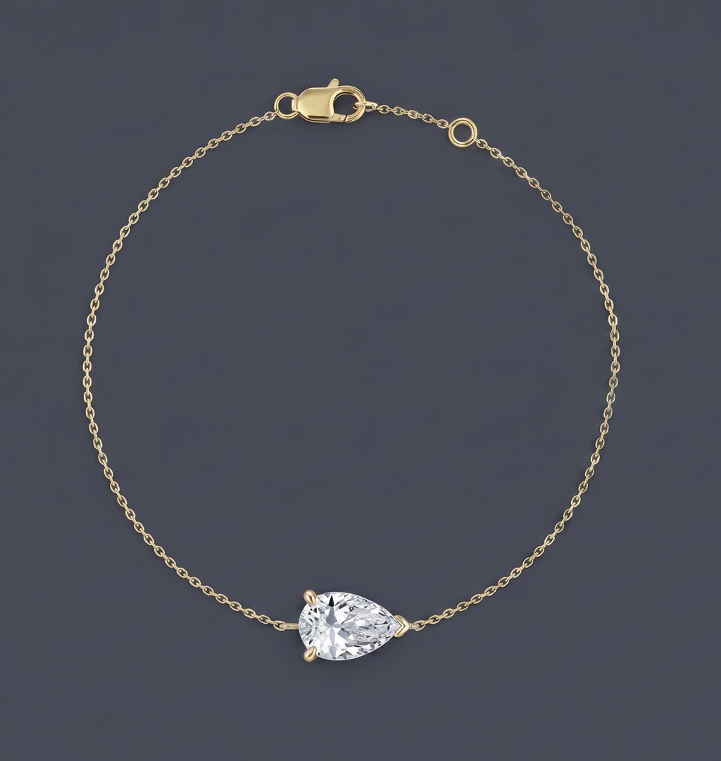 Picadelli - Solitaire Pear Bracelet