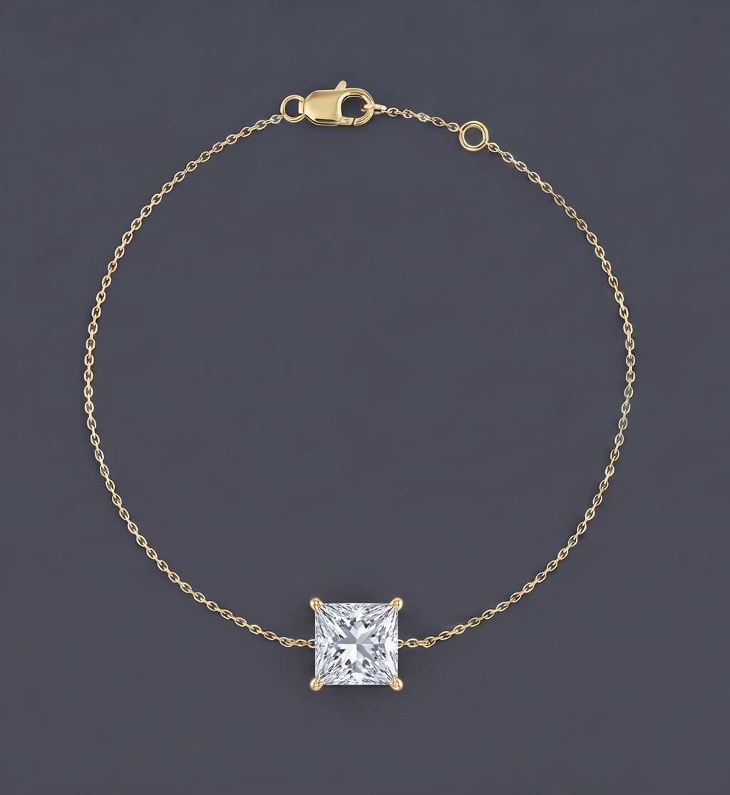 Satwa - Solitaire Princess Bracelet
