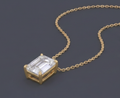Tribeca - Solitaire Emerald Necklace